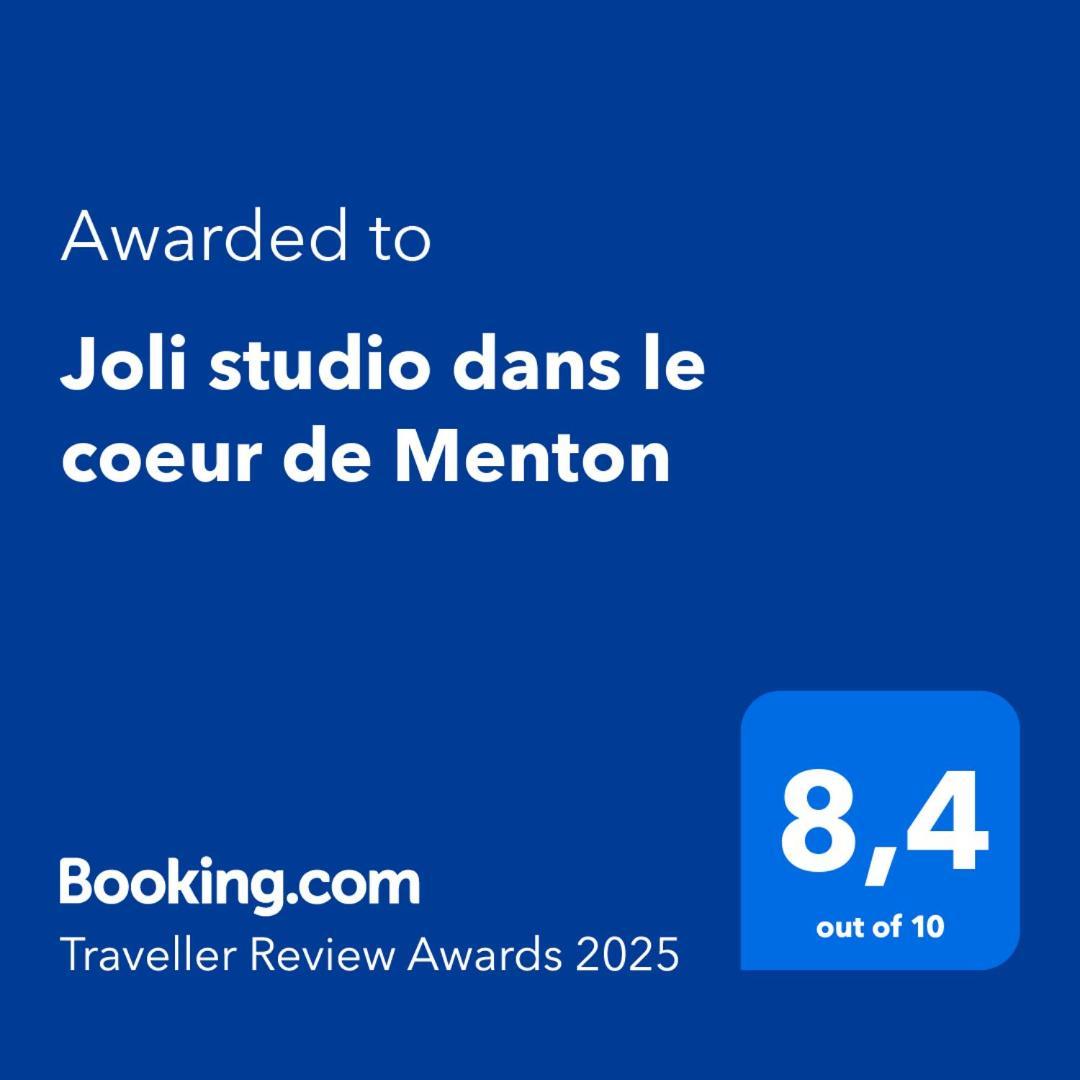 Joli Studio Dans Le Coeur De Menton Eksteriør bilde